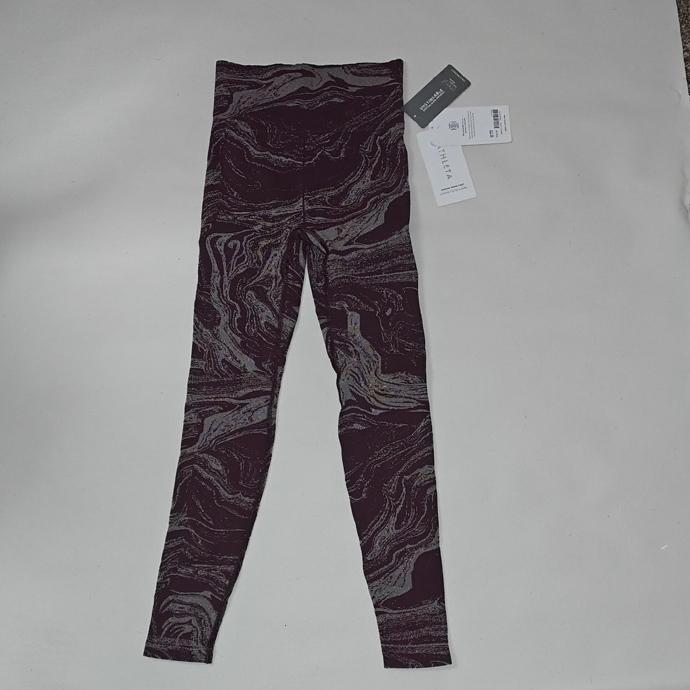 Athleta Aurora Shine Tights 7/8 leggings